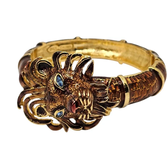 Authentic Rare Vintage Kenneth Jay Lane Clamper Bracelet! - Picture 4 of 12